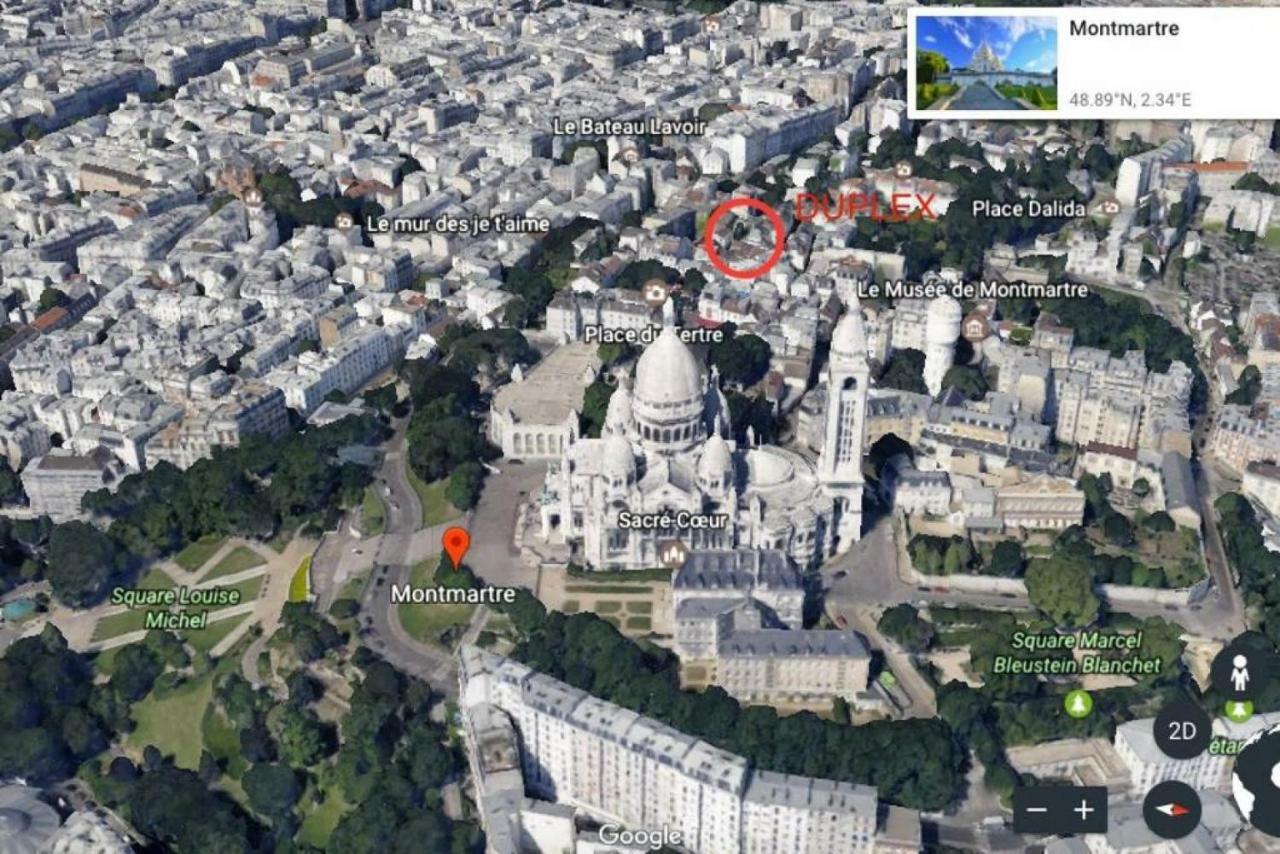 Luxurious Duplex - Top Of Montmartre Paris Bagian luar foto